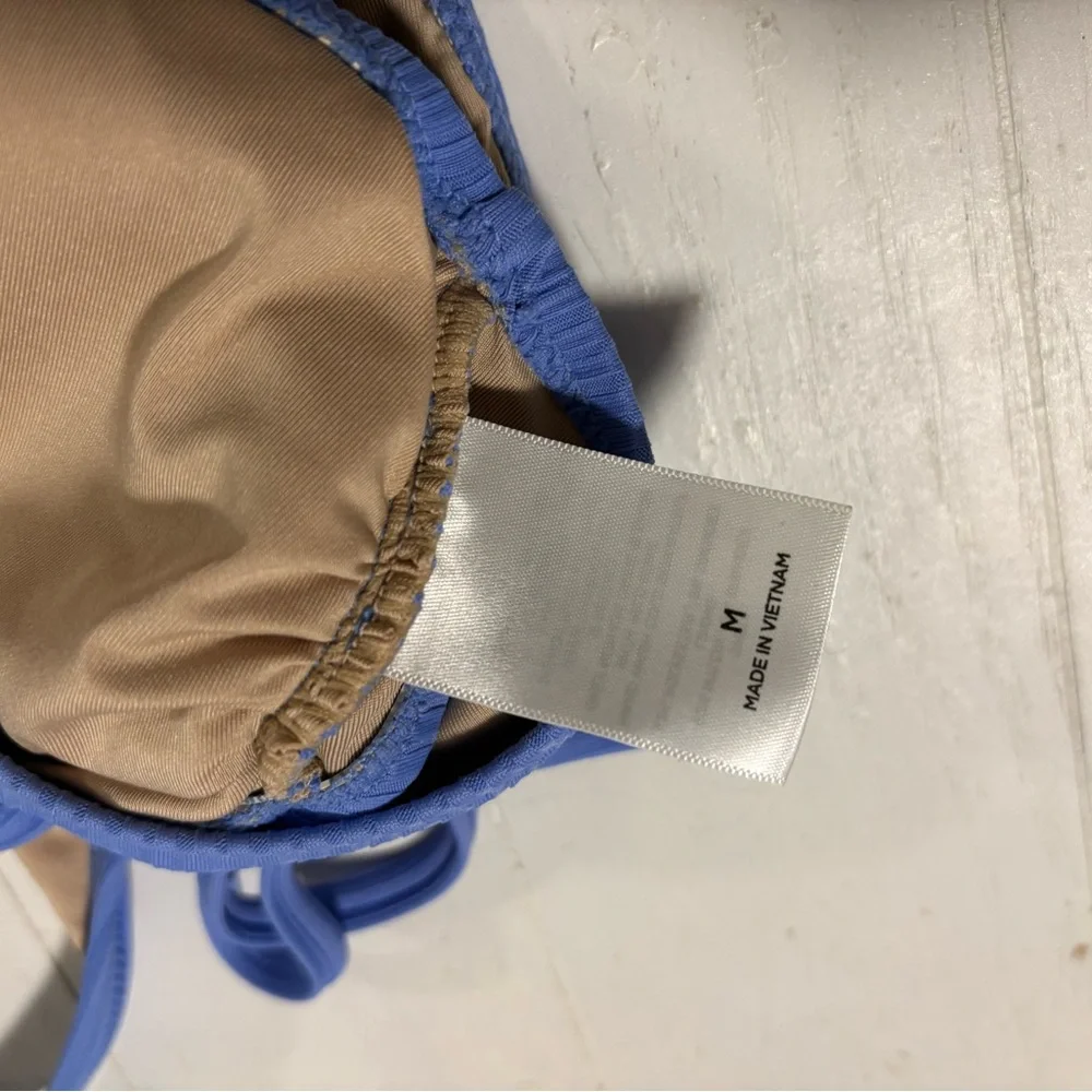 Shade & Shore Vibrant Blue Ribbed Bikini - Picture 3 of 3